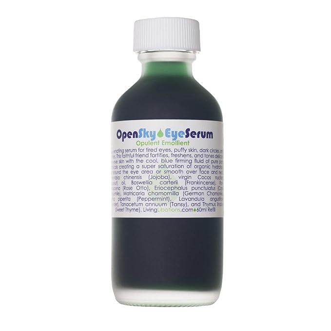 Living Libations - Organic Open Sky Eye Serum | Natural, Wildcrafted, Vegan Clean Beauty (2 fl oz | 60 mL Refill)