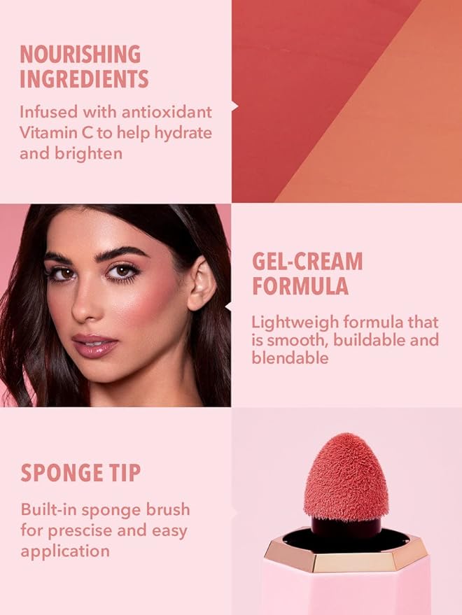 SHEGLAM Color Bloom Liquid Blush Makeup for Cheeks Matte Finish - Float On