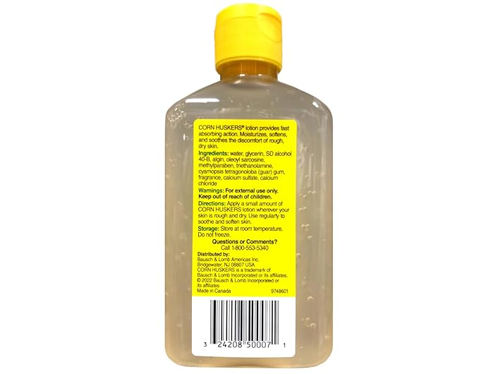 Corn Huskers Lotion, Heavy Duty Hand Treatment for Rough Dry Skin, 7 fl oz (Pack of 5)