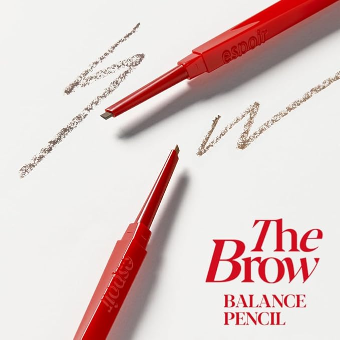Espoir The Brow Balance Pencil #3 Soft Brown | Eye Brow Pencil that's Natural and Easy to Draw without Clumping | A Detailed and Rich Eyebrow Texture | Korean Makeup