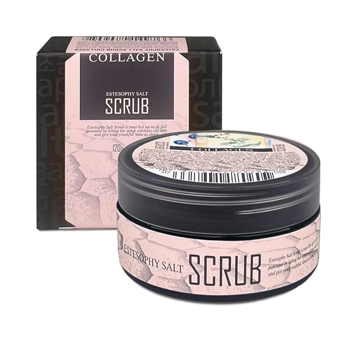 Estesophy Salt Scrub_Collagen, Korean Salt Body Scrub, Salt Massge, Salt Soap, Body Care, Collagen Salt Shower 4.2oz (120g)