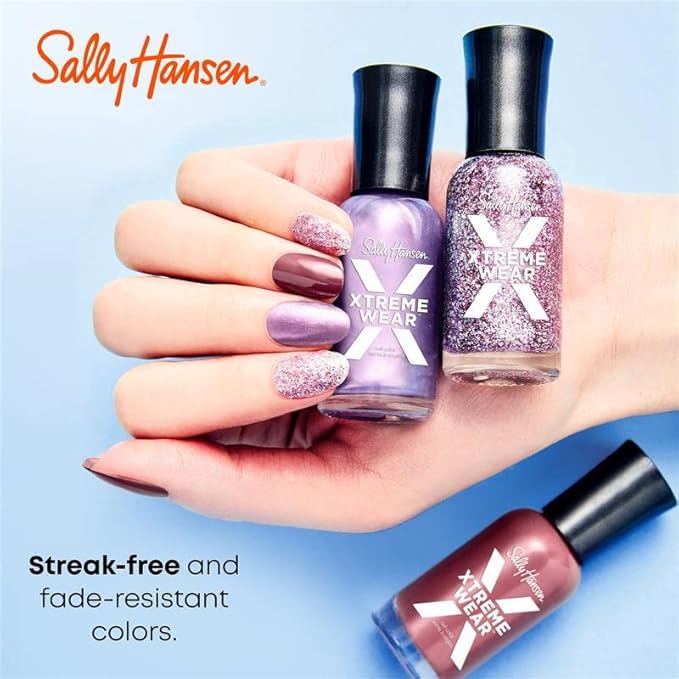 Sally Hansen Xtreme Wear Nail Polish, Streak-Free, Shiny Finish, Long-Lasting Nail Color, Bare it All, 0.12 fl oz