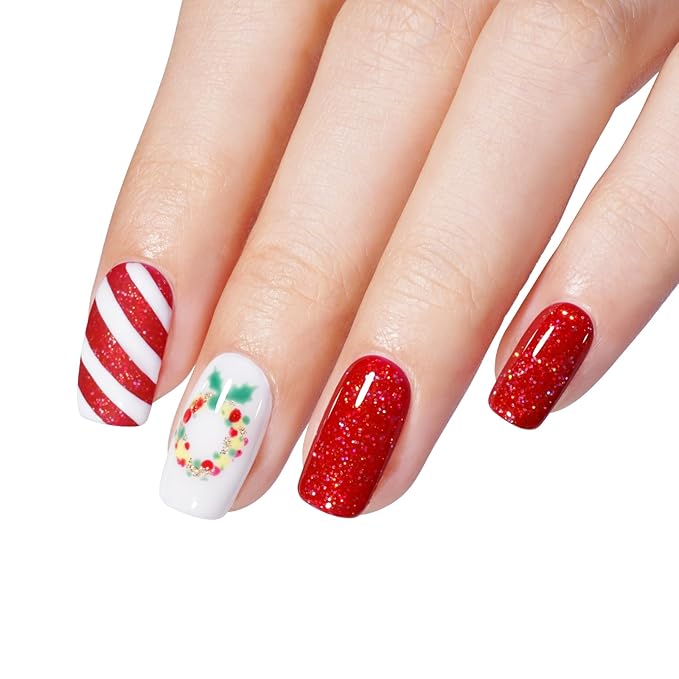 AILLSA Nail Dip Powder Glitter Red Burgundy Dipping Powders Colors for DIY Manicure Salon at Home Easy to Use Gel Dip Powder(1 Oz)