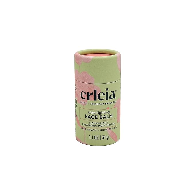 Face Balm - Solid Facial Moisturizer for Acne, Vegan, Cruelty-Free, Travel-Friendly, Plastic-Free, Sustainably-Sourced Ingredients