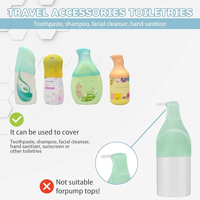 18 Pack Silicone Bottle Covers Travel Essentials for Women Men, Beach Vacation Essentials, Travel Size Toiletries Accessories, Cruise Ship Essentials 2025, Must Haves, Leak Proofing