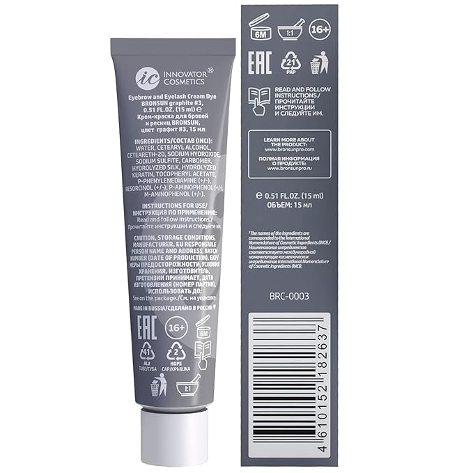 Cream Brow & Lash Enhancer – Long-Lasting Definition – Graphite #3 – 15ml