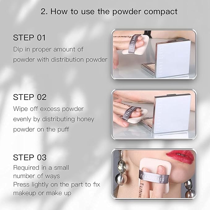 Funny Elves Powder Makeup Face Long Lasting Photosensitive Concealer Cosmetics Smooth (C1) 1 Count