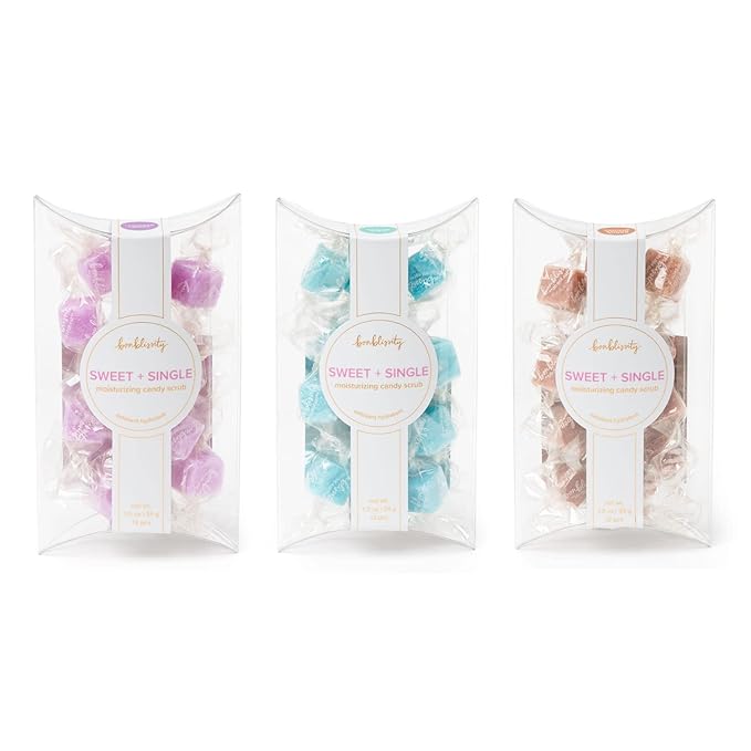 Sugar Scrub Candy 36pcs, For Exfoliating Hands, Feet Turns into Lotions l Lavender Luxury, Ocean Mist, Vanilla Brown Sugar