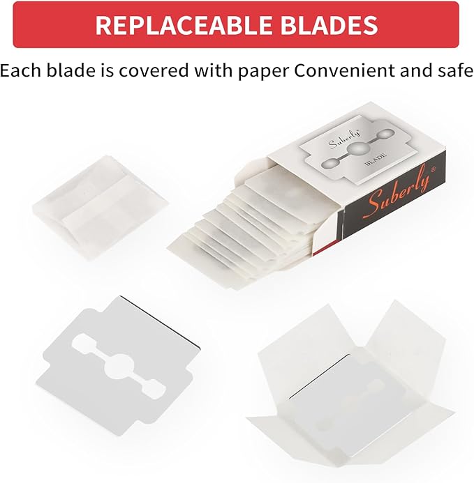 100 Pcs Callus Shaver Blades Set - Corn Plane Replacement Blades Hard Dry Skin Remover for Foot Care & Pedicure Tools
