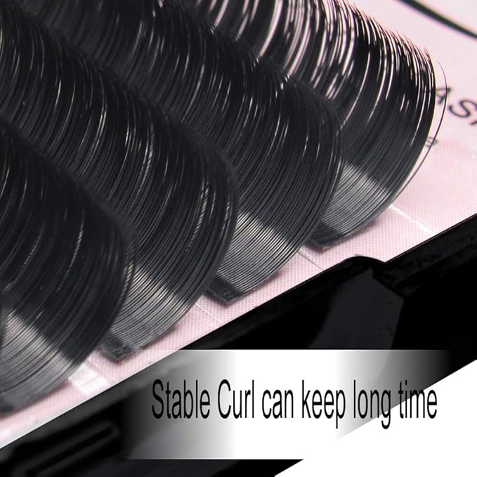 QUEWEL Eyelash Extensions 0.15mm D Curl 12mm Supplies Matte Black Individual Eyelashes Salon Use|0.03/0.05/0.07/0.10/0.15/0.20mm C/D Single 8-18mm Mix 8-15mm/10-15mm|(0.15 D 12mm)