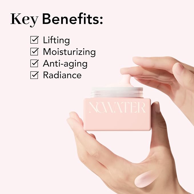 NOWATER Return Collagen Cream | Vitalizing Facial Moisturizer | Anti-Aging, Tightening and Lifting | Collagen, Niacinamide | Korean Skin Care for face (1.76 fl.oz)