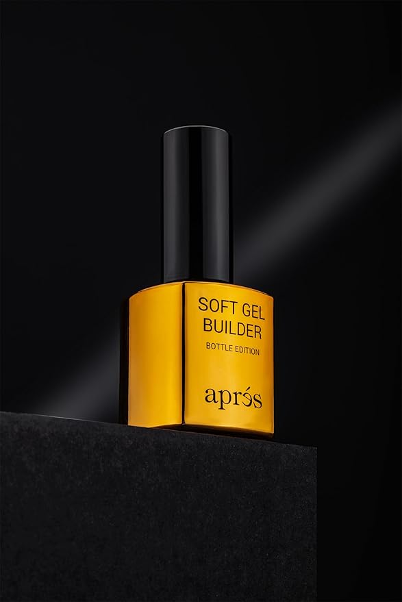 Aprés Soft Gel Builder in a Bottle, Self-Leveling Soak-Off Gel-X Nail Extension Thickening Strengthener