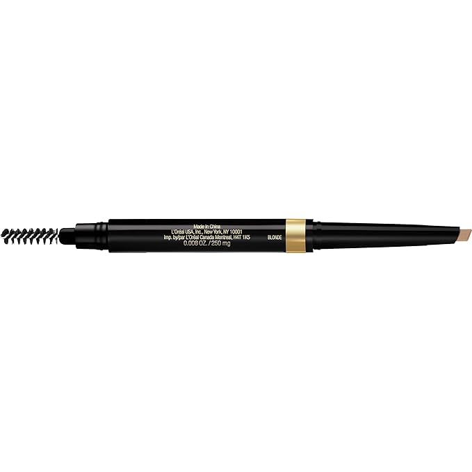 L'Oreal Paris Brow Stylist Shape & Fill Mechanical Eye Brow Makeup Pencil, Blonde, 0.008 oz.
