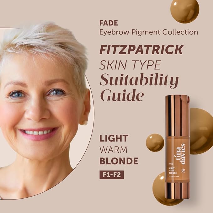 Tina Davies FADE Eyebrow Pigments, Light Warm Blonde 15ml