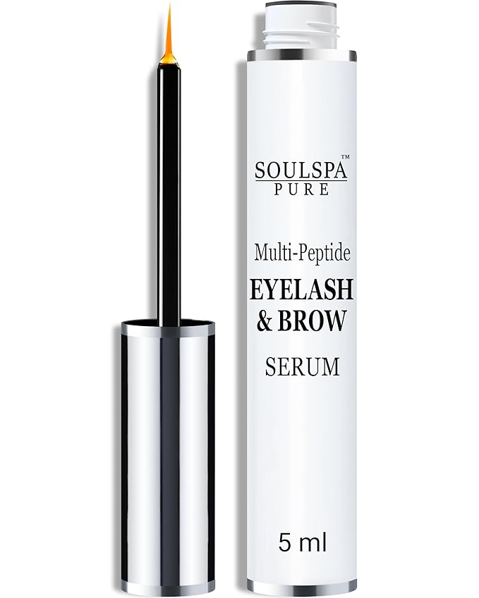Eyelash Serum - Advanced Brow & Eye Lash Growth Formula with Biotin & Peptides - Nourishing Conditioner for Eyelashes and Brows - Promotes Thick, Healthy Eyelashes & Brows - 5 ML