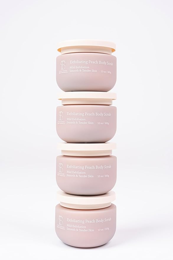 Exfoliating Peach Body Scrub, Studio for Body Beauty Products, 0.07 Ounce (Pack of 150)