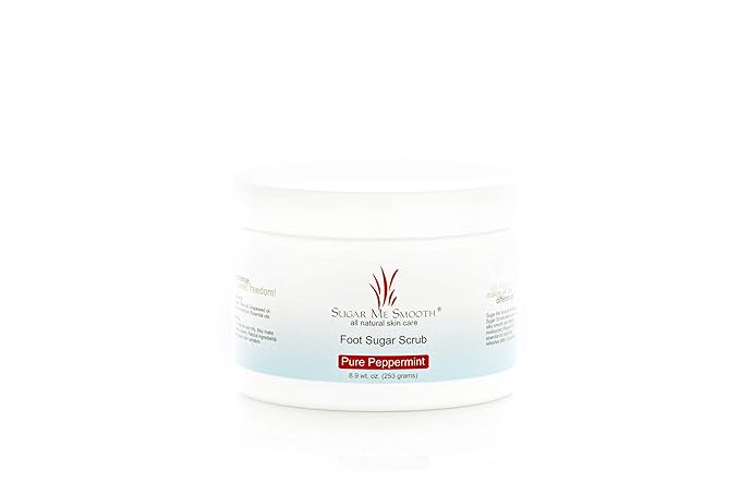 Sugar Me Smooth Body Sugar Scrub (Pure Peppermint) Ultra Hydrating and Exfoliating Scrub for Nourishing Essential Body Care Body Scrub womens scrubs