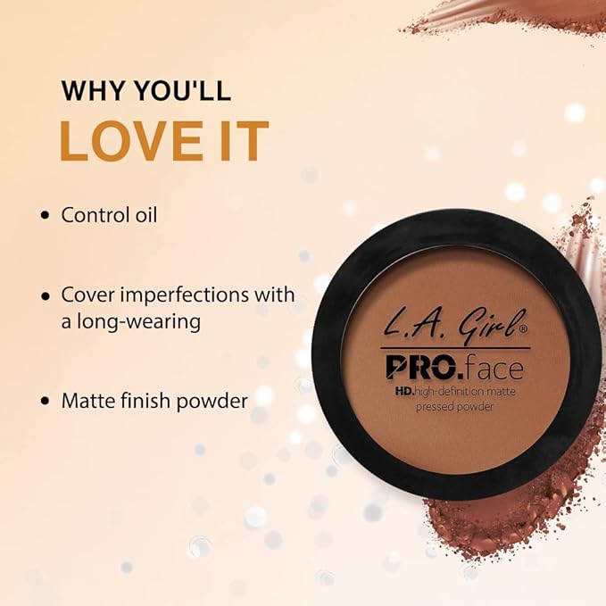 L.A. Girl Pro.Face Matte Pressed Powder, Cocoa GPP615