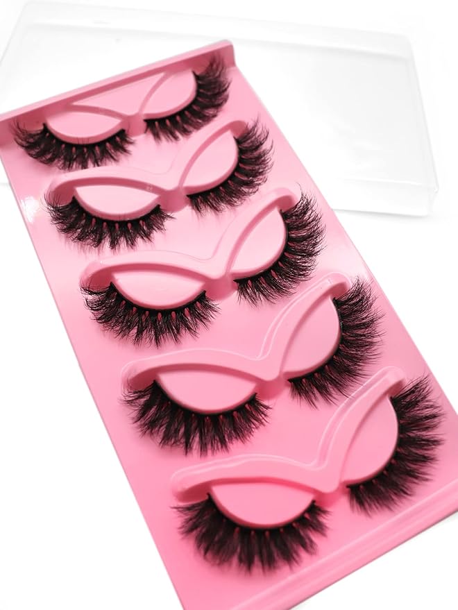10Pair 3D False eyelash book Cat Eye Look Fluffy Wispy Soft Reusable Makeup Thick Fake Eyelashes(601+628)