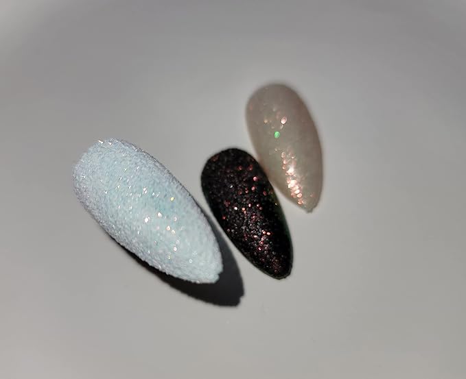 10g 0.2mm Shimmer White Rainbow Nail Glitter Holographic Shining Sugar Nail Glitter Candy Coat Powder Sugar Coating Effect Powder Nail Pigment Powder Nail Art Decorations Dust Diamond Dust for Nails
