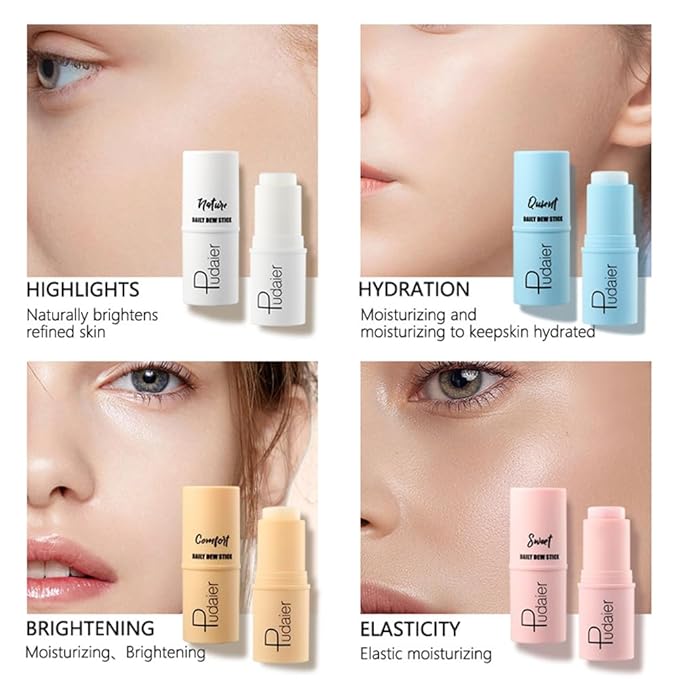 Face Primer Hydrating Stick Balm Moisturizer Facial Serum Stick for Face Body Hydrating, Brightening & Skin Elasticity (Elasticity)