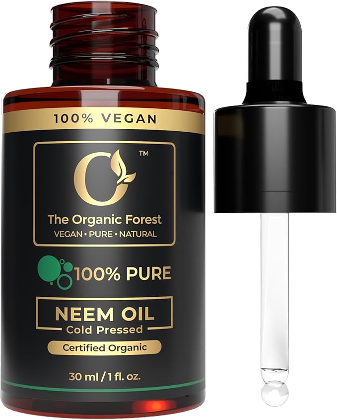 100% Pure and Natural Cold Pressed Neem Oil | Skin & Hair Care & Soap Making | Multi-Purpose Moisturizing and Hydrating Carrier Oil