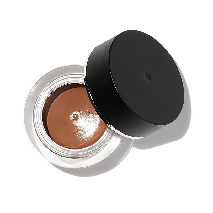 e.l.f. Lock On Liner And Brow Cream, Sculpts & Defines Eyebrows, Vegan & Cruelty-Free, Light Brown