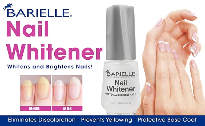 Barielle Nail Whitener for Yellow Nails or Dull Nails .47 Ounce - Whitening for Nails, Treats Yellow Nails