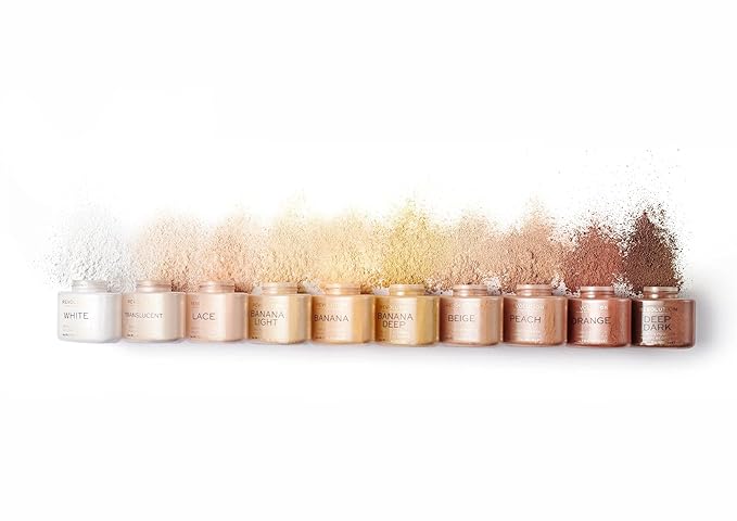 Revolution, Loose Baking Powder, Makeup Setting Powder, Long Lasting Coverage, Mattifies & Reduces Shine, Banana Deep, 1.13 oz