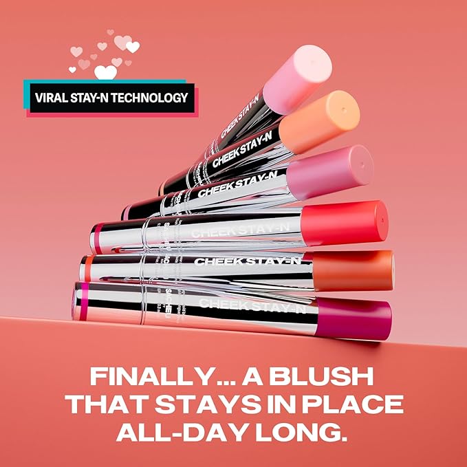 Sacheu Cheek STAY-N Liquid Blush for Cheeks — High Pigment, Buildable, Lightweight Cream Blush Infused With Squalane, for Dewy & Radiant Flushed Cheeks — Long-lasting & Cruelty Free, I'm Guilty