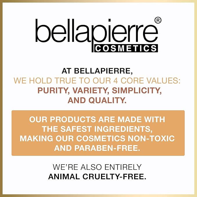 Bellapierre Shimmer Powder | Paraben Free | Vegan & Cruelty Free | All Skin Types | 2.35g - Beige