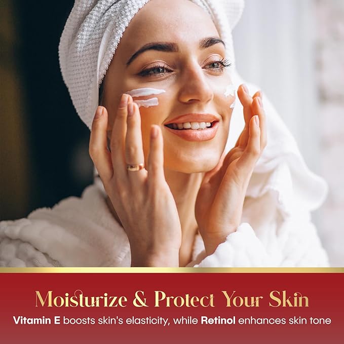 Retinol & Vitamin E Ultra - Hydrating Moisturizer - Smooths Wrinkles & Fine Lines, Softens Skin - Dermatologist Tested, Clean Beauty, Korean Skin Care - 1.69 FL.OZ. (2 Pack)