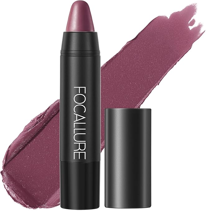 FOCALLURE Ultra Chic Matte Lipstick,Rich Vitamin E Lip Crayon,Lightweight Matte Color without Drying or Fading,Long Lasting Waterproof Lips Makeup,DARE YOU