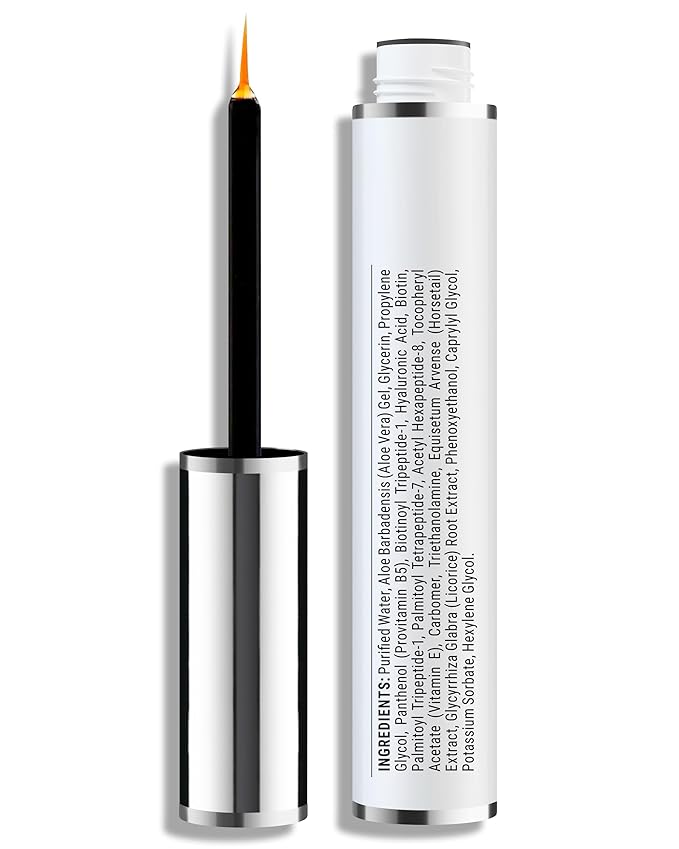 Eyelash Serum - Advanced Brow & Eye Lash Growth Formula with Biotin & Peptides - Nourishing Conditioner for Eyelashes and Brows - Promotes Thick, Healthy Eyelashes & Brows - 5 ML