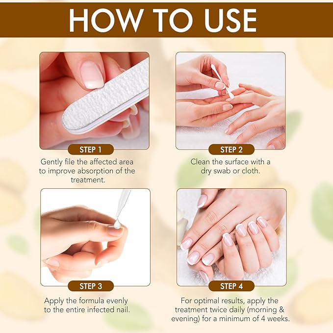 Ginger Nail Strengthener Serum 2pack– Ginger-Infused Nail Repair Oil for Care, Natural Nail and Strengthener Solution