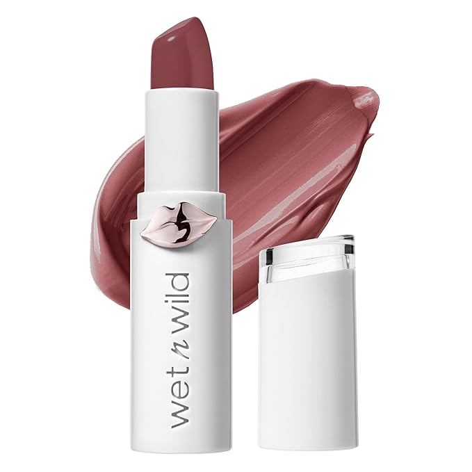 wet n wild Lipstick Mega Last High-Shine Lipstick Lip Color Makeup, Rosé And Slay & Silk Finish Lipstick| Hydrating Lip Color & Silk Finish Lipstick| Hydrating Lip Color