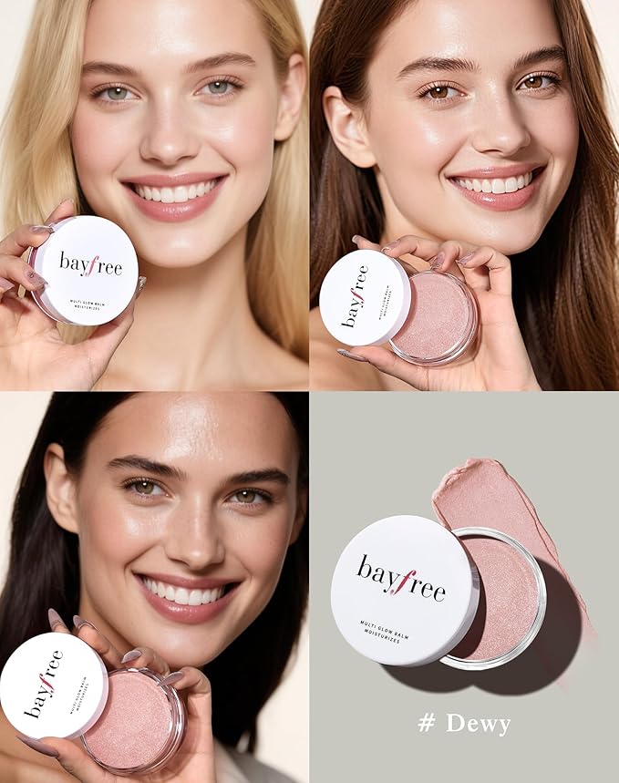 Multi Glow Balm, Cream Blush for Cheeks, Blush Balm Face Makeup, Radiant Finish, Hydrating, Creamy, Lightweight & Blendable Color, Face Makeup, 0.63 Oz (Dewy)