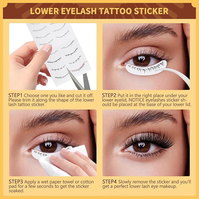 QUEWEL Magnetic Eyelashes 2 Pair Reusable Magnetic Eyelashes with Applicator No Glue Needed Eyelashes Natural Look Lash Clusters Kit Easy to Wear and Remove(-B+E01)