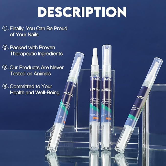 Toenail Treatment -Extra Strength Nail Treatment - Nail Repair Pen for Nail Discoloration Nails - 4PCS