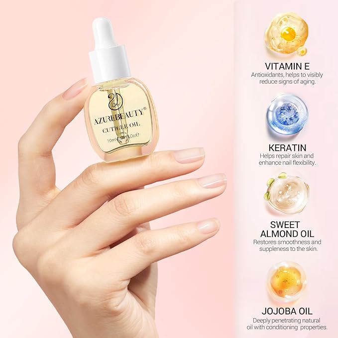 AZUREBEAUTY Dip Powder Liquid Set 15ml/0.5oz Nail Repair Cuticle Oil Multi-Purpose Dip Powder Base Top Coat with Activator, Bond, Cuticle Care for Dipping Kit, No Need Nail Lamp