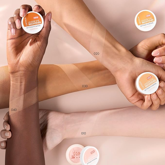 Catrice | Under Eye Brightener Setting Powder (020 | Warm Nude) | Brightening, Soft Focus Effect Enriched with Hyaluronic Acid for Flawless Radiant Skin | Vegan & Cruelty Free