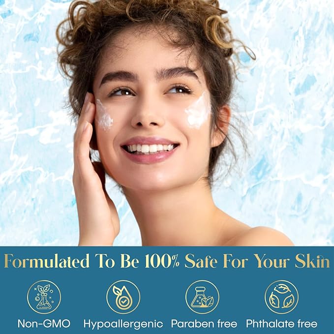 Hyaluronic Acid Moisturizer with Collagen - Hydrating & Anti-Aging, Smooths Fine Lines & Wrinkles - Dermatologist Tested, Clean Beauty, Korean Skin Care - 1.69 FL.OZ.