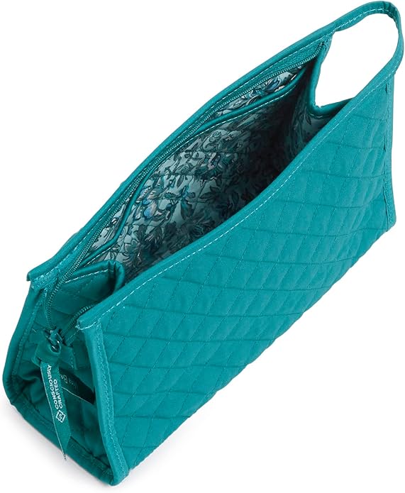 Vera Bradley Women's Cotton Trapeze Cosmetic Makeup Organizer Bag