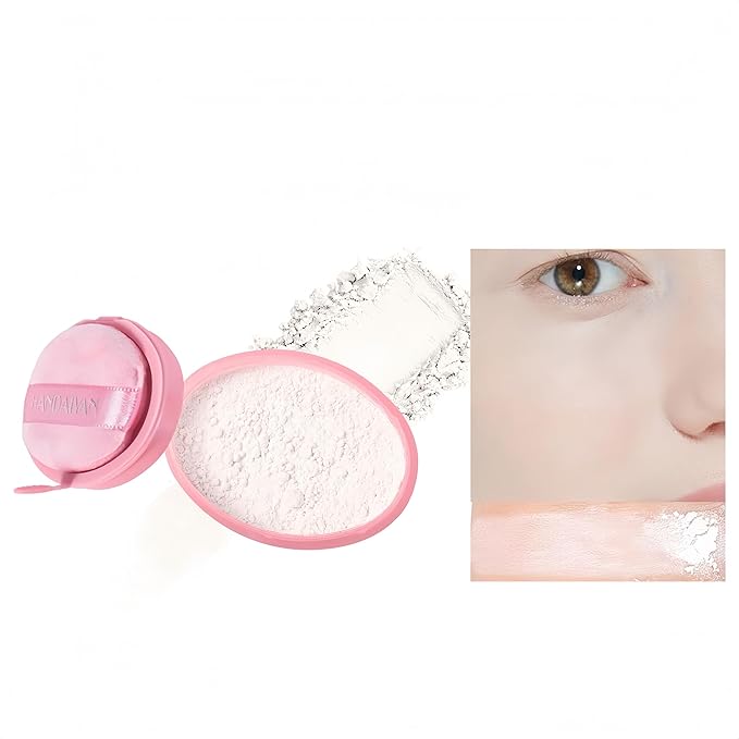 Setting Loose Powder 5 Colors Flawless Smooth Loose Finishing Powder Waterproof Long-Lasting Face Powder (Color 01)