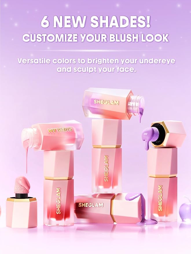 SHEGLAM Color Bloom Liquid Blush-Candy Apple