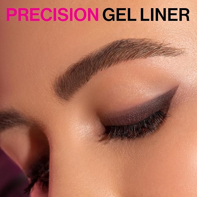 wet n wild Ultimate Eyebrow Retractable Definer Pencil Medium Brown & Mega Last Breakup Proof Eyeliner Waterproof 16-Hour Wear Black