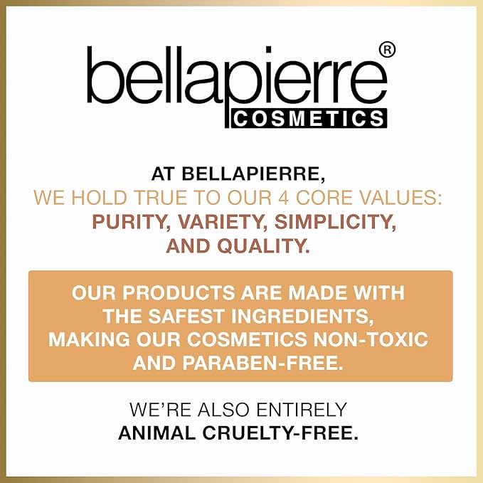 bellapierre Pressed Banana Setting Powder | Lightweight Color Corrector | Eliminates Dark Under Eye Circles & Redness | Talc-Free Powder | Compact Matte Banana Powder - Tan - 0.28 Oz