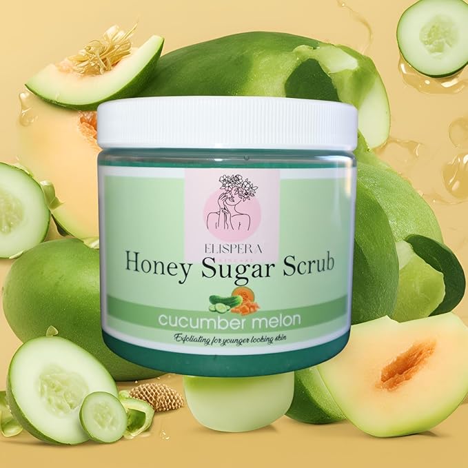 Honey Sugar Scrub Cucumber Melon, (16 Fl Oz (Pack of 1)