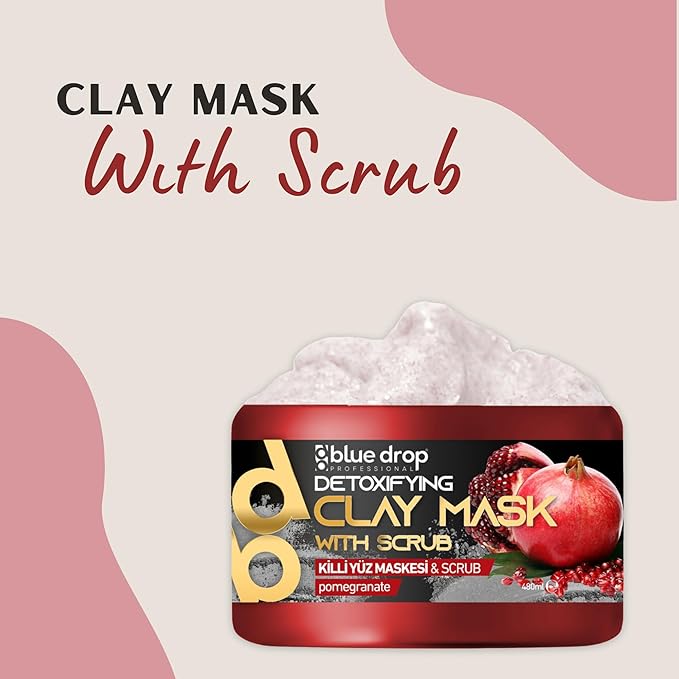 Pomegranate Scrub for Face and Body | 16 fl Cleansing and Firming Peel | Moisturizes and Restores Skin pH Balance Scrub for Face and Body (Pomegranate, 16 Fl Oz)