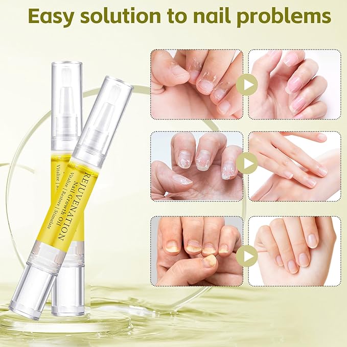 Rejuvenation Nail Growth Oil for Brittle, Peeling, Breaking, Thin Nails